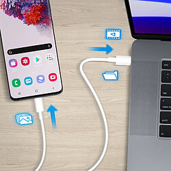 Acheter Avizar Câble USB-C vers USB-C Charge et Synchro Rapide Silicone Résistant 1m Blanc