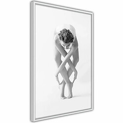 Paris Prix Affiche Murale Encadrée Interlaced Body 20 x 30 cm Blanc