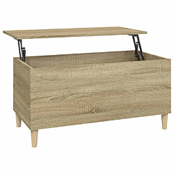 Maison Chic Tabls basse,Table Console pour salon Chêne sonoma 90x44,5x45 cm Bois d'ingénierie -MN36131