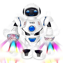 Universal Mini RC Robot avec éclairage Music Dancing Modèle Intelligent Simulate Walking Robots tôt