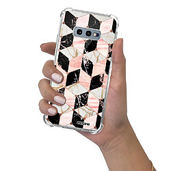 Coque Samsung Galaxy S10e anti-choc souple avec angles renforcés transparente Cubes Marbres Evetane pas cher