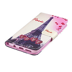 Acheter Wewoo Housse Coque Etui à rabat horizontal Love Tower pour Galaxy M30avec porte-cartes et