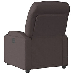 Avis vidaXL Fauteuil de massage inclinable électrique Marron foncé Tissu