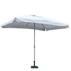 Avis Elios Parasols Parasol de jardin 3x2 aluminium rectangulaire mât centrale bar hôtel Eden, Styles: avec volant