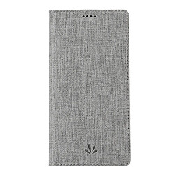 Wewoo Housse Coque Pour Nokia 6.2 & 7.2 Antichoc TPU + PU de protection à rabat horizontal avec fente carte et support Gris