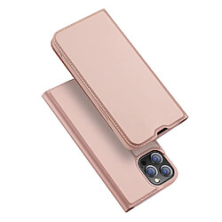 etui type bibliotheque dux ducis skin pro pour iphone 13 pro max rose