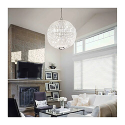 Ideal Lux Suspension Chromée en cristal LUXOR 12 ampoules