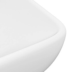 Acheter vidaXL Lavabo de luxe rectangulaire Blanc mat 71x38 cm Céramique