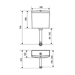 Acheter WIRQUIN - 173587 - Réservoir reviso semi-bas