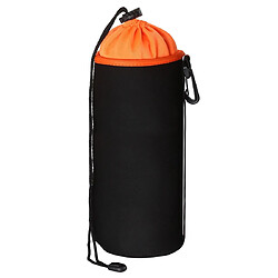 Wewoo Housse Coque Appareil photo reflex Sac pour lentille Micro-sac unique Sacoche intérieure biliaire Etui de protection étanche avec épaississement du veloursDiamètre 10 cmHauteur 25 cm Orange