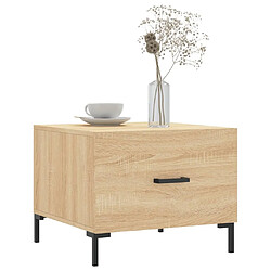 Avis Maison Chic Lot de 2 Tables basses,Table Console pour salon chêne sonoma 50x50x40 cm bois d'ingénierie -MN29345