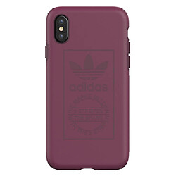 Coque Adidas Originals Logo antichoc iPhone X bordeaux