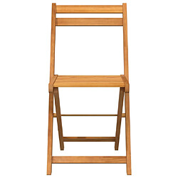 Avis vidaXL Chaises de bistrot pliantes lot de 4 bois d'acacia solide