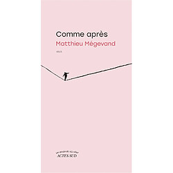 Comme après : récit - Occasion