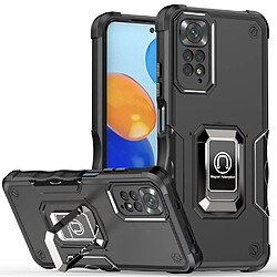 Coque en TPU anti-empreintes digitales avec béquille, noir pour votre Xiaomi Redmi Note 11 4G (Qualcomm)/Redmi Note 11S 4G