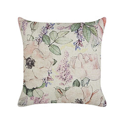 Beliani Coussin ZAHRIYE 45 x 45 cm Floral Violet