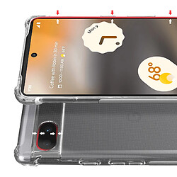 Avizar Pack Protection Google Pixel 6a Coque Renforcée + Verre Trempé Transparent pas cher