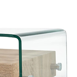 Acheter vidaXL Table basse Clair 98x45x31 cm Verre trempé