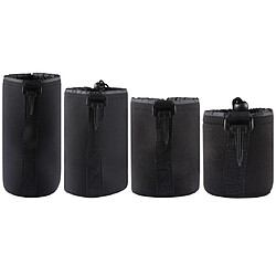 Wewoo Housse Coque 4 PCS Neoprene SLR Camera Bag Lens Carrying Sac pochette avec mousquetonTaille 10x22cm10x14cm10x18cm8x10cm