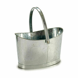 Ibergarden Pot Panier Argenté Zinc 21 x 19,5 x 35,5 cm (12 Unités)