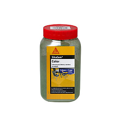 Colorant en poudre pour ciment, chaux et plâtre SIKA SikaCem Color - Vert - 900g