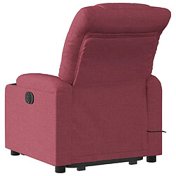 Acheter vidaXL Fauteuil inclinable de massage Rouge bordeaux Tissu