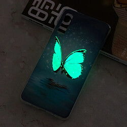 Acheter Wewoo Coque Étui de protection TPU antichoc motif lumineux papillon pour Galaxy A7 (2018)