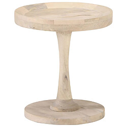 vidaXL Table d'appoint Ø40x45 cm Bois de manguier massif