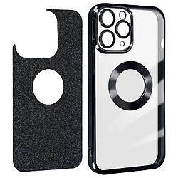 Avizar Coque iPhone 11 Pro Max Paillette Noir