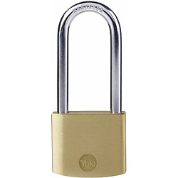 Yale Y110B/30/147/1 - Cadenas laiton 30 mm, anse acier cémenté longue L , 3 clés - Pour Casier Scolaire Ecole, Vestiaire de Sport, Boîte à Outils, Armoire