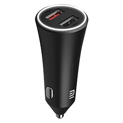 Chargeur allume cigare Double Sortie USB 37W Charge rapide D'origine Xiaomi Noir