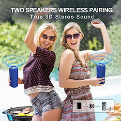 Avis Universal Haut-parleur d'ordinateur sans fil Bluetooth Colonne Grand centre de musique Radio Subwoofer Portable Outdoor Puissant Haut-parleur Portable (Noir)