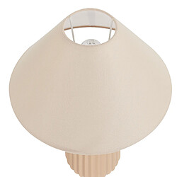 Acheter Beliani Lampe à poser en céramique beige NURIA