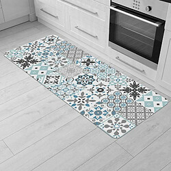 Paris Prix Tapis Déco Rectangle Salou 45x120cm Bleu