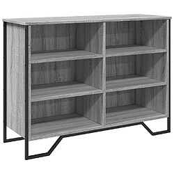 vidaXL Buffet sonoma gris 101x35,5x74,5 cm bois d'ingénierie