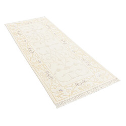 Vidal Tapis de couloir en laine 201x79 beige Darya