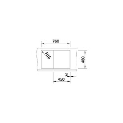 Acheter BLANCO Metra 45S - evier - SILGRANIT - 1 cuve - egouttoir reversible - vidage auto - siphon inclus - blanc