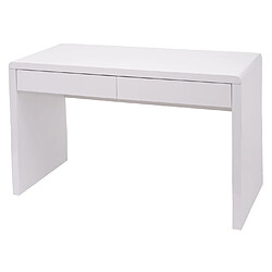 Acheter Mendler Coiffeuse HWC-G51, coiffeuse table cosmétique, blanc brillant ~ 100x60cm