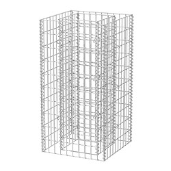 vidaXL Lit surélevé à gabion Acier 50x50x100 cm