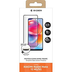 BigBen Connected Protège écran pour Xiaomi Redmi Note 12 Oléophobe 2.5D avec SmartFrame™ Transparent