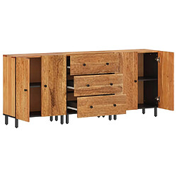 Avis vidaXL Armoires latérales 3 pcs 60x33x75 cm bois massif d'acacia