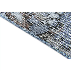 Acheter Vidal Tapis de laine 206x112 Bleu Ultra Vintage