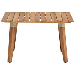 vidaXL Table basse de jardin 60x60x36 cm Bois solide d'acacia