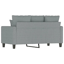 Maison Chic Canapé à 2 places,Sofa de Salon,Canapé droit Gris clair 120 cm Tissu -GKD773230 pas cher