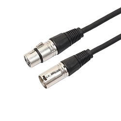 Wewoo Câble 1.8m 3-Pin XLR Mâle à XLR Femelle Microphone