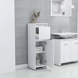 Avis Maison Chic Armoire de salle de bain,Meuble de rangement,Meuble haut Blanc 30x30x95 cm Aggloméré -GKD945246