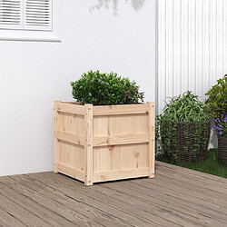 Maison Chic Jardinière,Bac à fleurs - pot de fleur 50x50x50 cm bois de pin massif -GKD95893