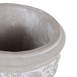 BigBuy Garden Cache-pot Gris Ciment 13 x 13 x 17,5 cm