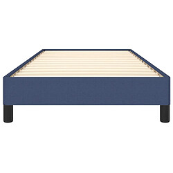 Acheter vidaXL Cadre de lit sans matelas bleu 90x200 cm tissu