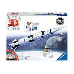 Ravensburger Puzzle 3D 440 pièces Fusée Spatiale Apollo Saturne V / NASA Échelle 1/120 Multicolore pas cher